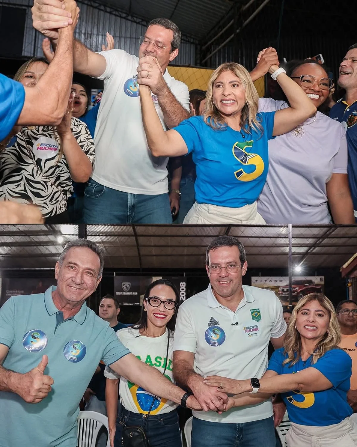 Ato de Sandra Lacerda com Furlan e Rayssa em tom de comício eleitoral levanta questionamentos, dias após evento de Randolfe ser barrado pela Justiça Eleitoral